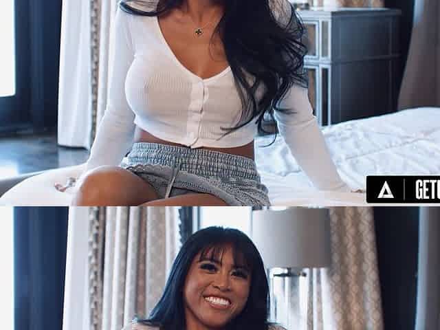 UP CLOSE Busty Babe Ember Snow Takes HUGE Dick Deep Fast Inside Her Tight Wet Pussy