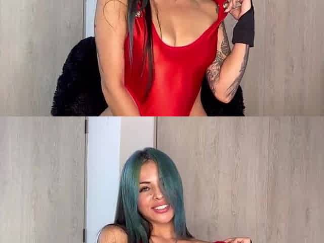 Virtual sex with blue hair cutie - Anitta Miller