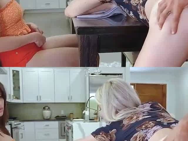 Taboo 3 way with youthful light-haired stepsister