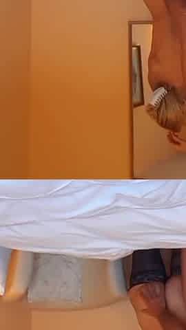 Amateur Blonde Mature Wife Enjoys Sex in Stockings