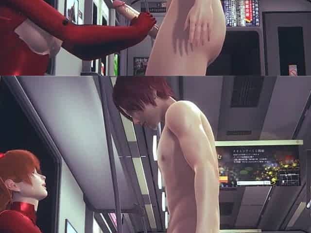 Evangelion Hentai - Asuka Hardsex in Tokyo Subway - Japanese Asian Manga Anime Film Game Porn