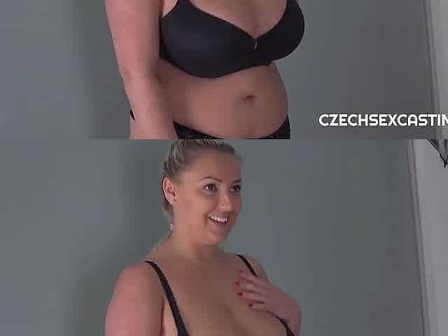 Czech woman with ample assets, Krystal Swift got her daily dose of fuck, on the sofa