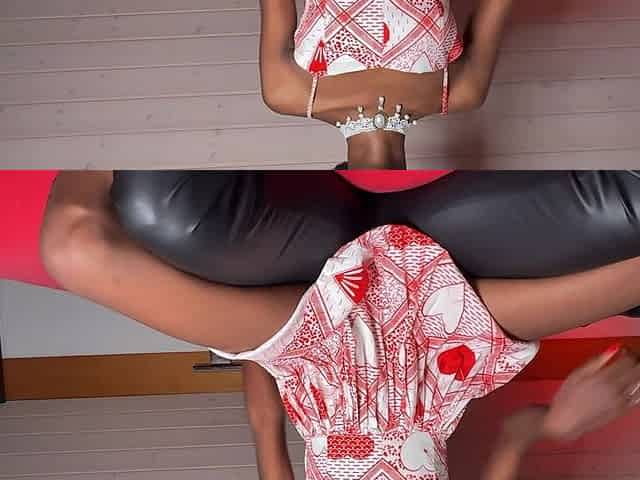 Reverse Ride with Clothes - Petite African Wife Fuck - Backshot!