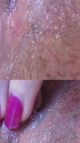 Close up pussy fingering after orgasm