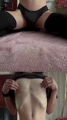 What does a femboy do, excited and alone?