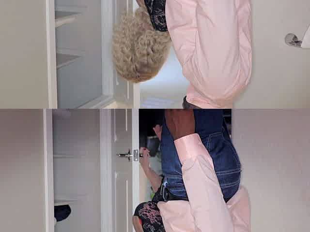 Sexy blonde milf riding that big cock on the bed