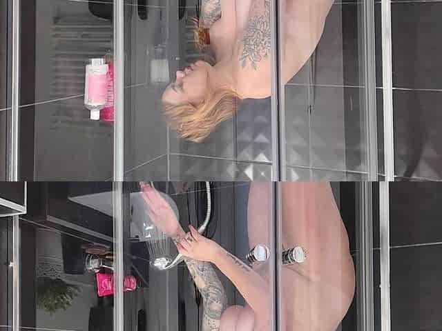 Busty Babysitter Takes a Shower