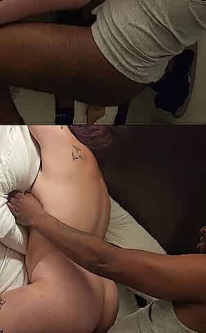 1st time taking my large ebony bulls schlong. ADD MY SOLELY FANS ( @rainbow18220714 )