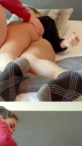 Threesome of Sluts, Dirty Ass to Mouth & Swallowing Dirt Cum