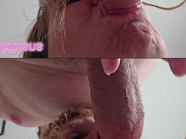 Screwing her anus cunt and throat until that babe cums on my schlong