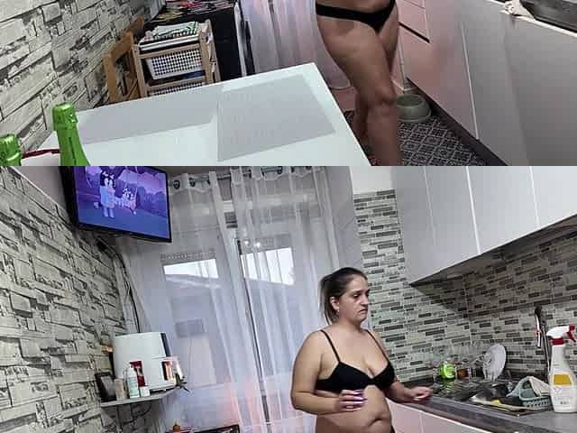 Real Home. No Control. Amateur Couple Fucking in the Bathroom