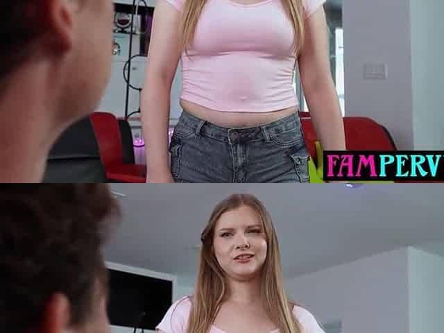 Favourable stepbrothr taboo screwing his breasty golden-haired stepsis