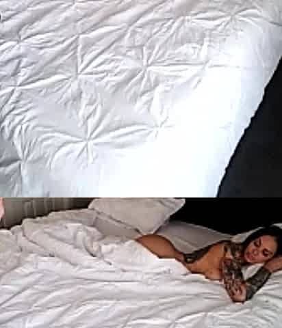 Hot brunette big boobs toying pink pussy