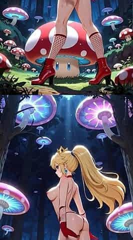 110. Princess Peach Dancing in a Magic Forest (ai Animation)