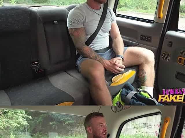 Female Fake Taxi - Red head screws a muscle chap from England