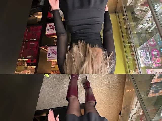 During the time that I'm walking around the sex shop I get a mad lust for schlong