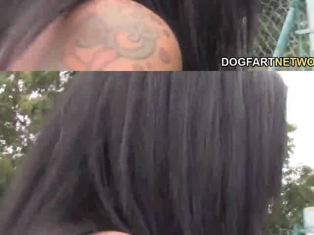 Skin Diamond sucks off some angry white boyz