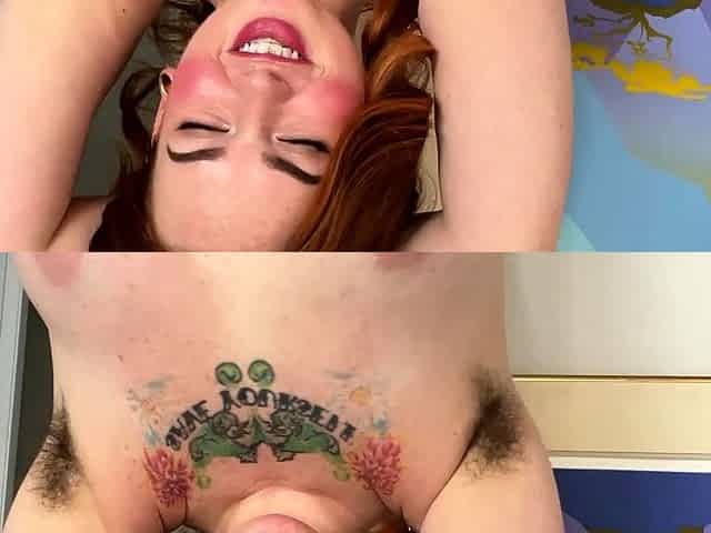 Great Big Boobs On Masturbating Redhead