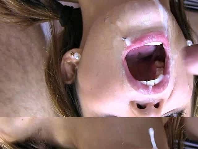 Small tit tan amateur gives a blowjob