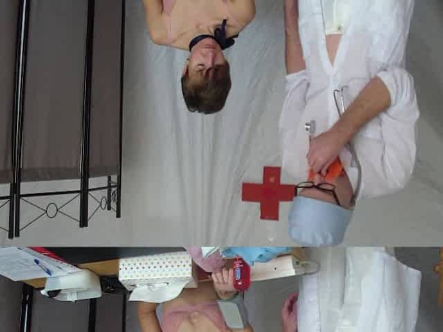 Pervert doctor and youthful shy hot woman - raunchy exam