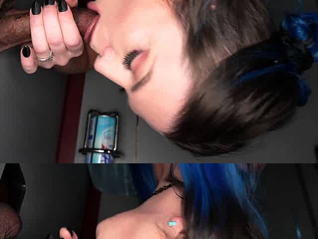 Amateur blonde girlfriend homemade blowjob and handjob