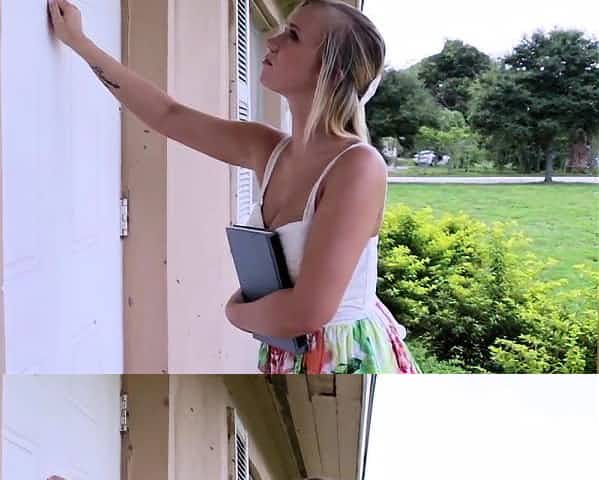 Submissive teen gets cum