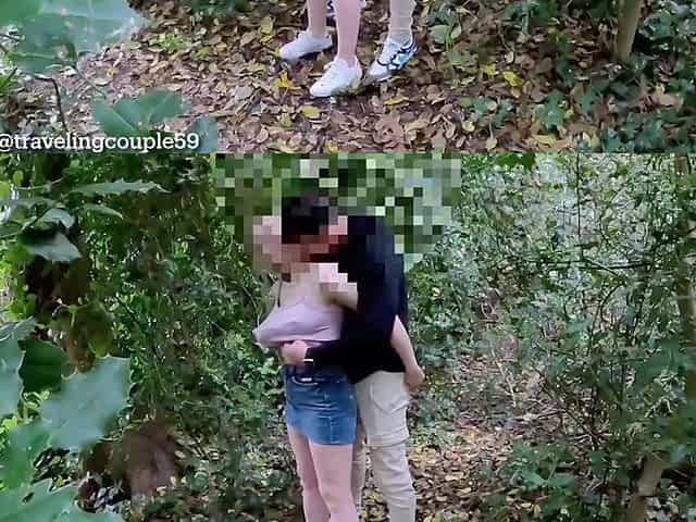 18 Years Old Haveing Sex in the Forest, Barely Legal Fucking in the Woods, Hot Babe Getting Fucked in the Forest