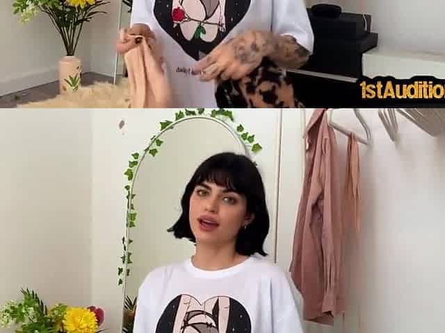 Cute Skinny Babe Masturbating On Casting