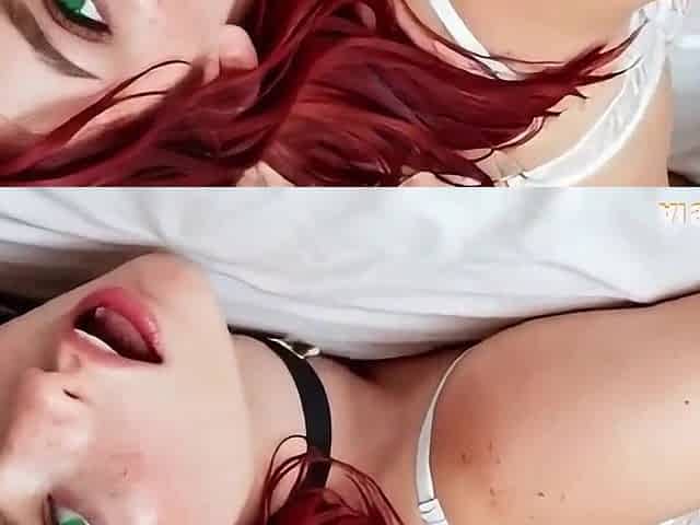 Screwing step sis in twat and butt at home Redhead hotty climax and large booty anal - Virtual Sex [AI generated]