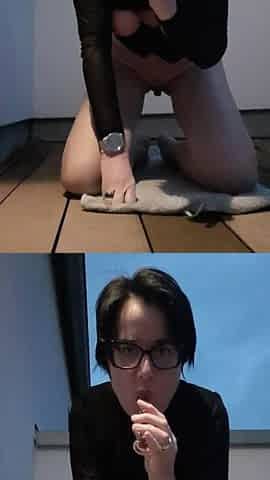 Evening Orgasm on the Balcony