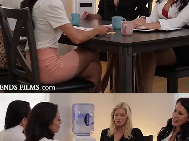 Eva Long And Reagan Foxx In Hot Lesbian Milfs Fuck After Long Work Day