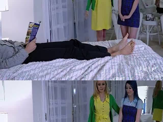 Milf And Foster Teen 18+ Share Stepdads Cock