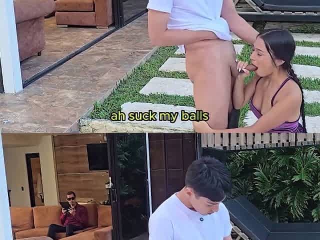 I Bang A Blind Chaps Stepdaughter Next To Him, Cum Drops On Him And This Chab Thought It Was Cream