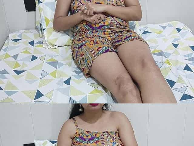 Full: Hot Indian Stepsis Fight for Ac Room but They Share Bed for Hard Sex in Hindi Audio