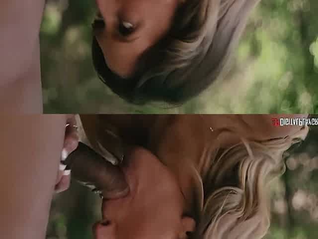 Sucks Big Black Cock And Gets Nicely Fucked Outdoors With Addison Vodka And Ricky Johnson