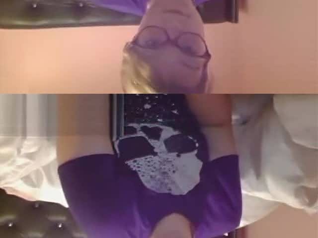 SEXY NERD WITH 2 TOYS GOES ALL THE WAY IN THE OMEGLE GAME!