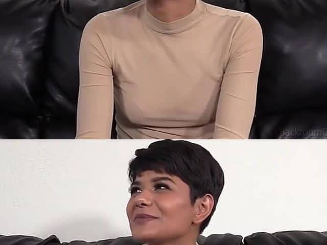Short-haired Latina Teen Gets Naughty At The Casting