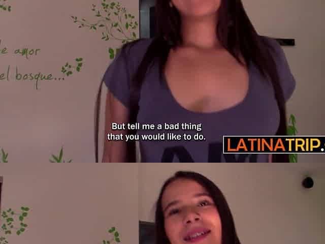 Hawt Latin teen drank large rod and enjoyed coarse screwing with pervertd ally