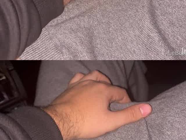 My Stepbrother Masturbates Me in His Car!