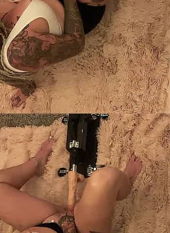 mother I'd like to fuck makes herself squirt and cum with bang machine mother I'd like to fuck squirt and cum