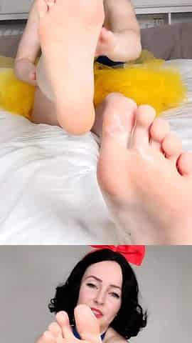 Exotic brunette hardcore foot fetish fuck