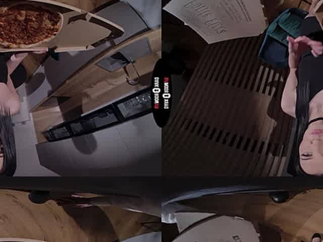 Simon Kitty VR Porn: Cold Pizza, Hot Dick - DarkRoomVR