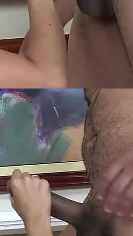 Skinny Married Woman Fucking Several Males for Her Husband to See