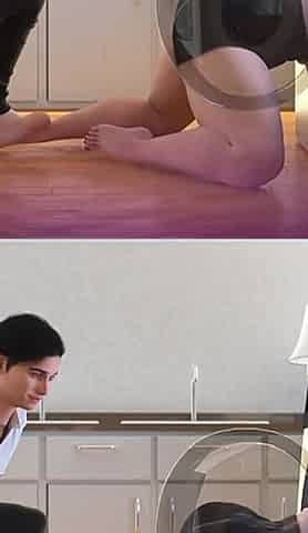 Apocalust - He Fucks His MILF Landlady Stuck in the Washing Machine and Give Her a Big Cumshot - Sexy Gameplay Moments