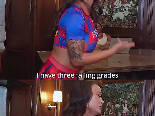 Head Tutor Destroys Cheerleader Twat in Locked Office After Practice