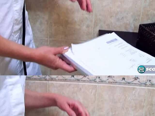 Nurse Charli Shay is an expert at semen collection