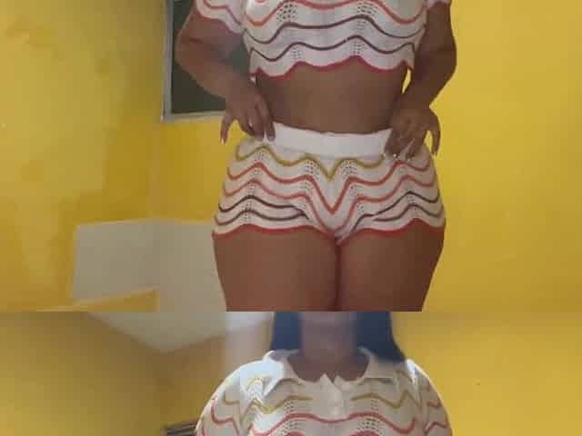 Voluptuous stepmother recording herself for her channel