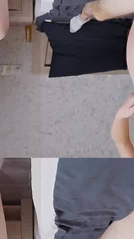 Cuckold GF Masturbating While Her Boyfriend Fucks Her Stepsister!