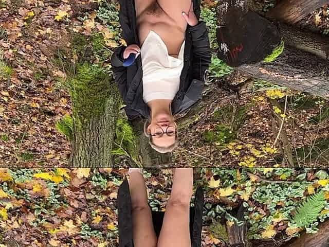 Extremely Horny MILF Cunt Squirts Outdoors