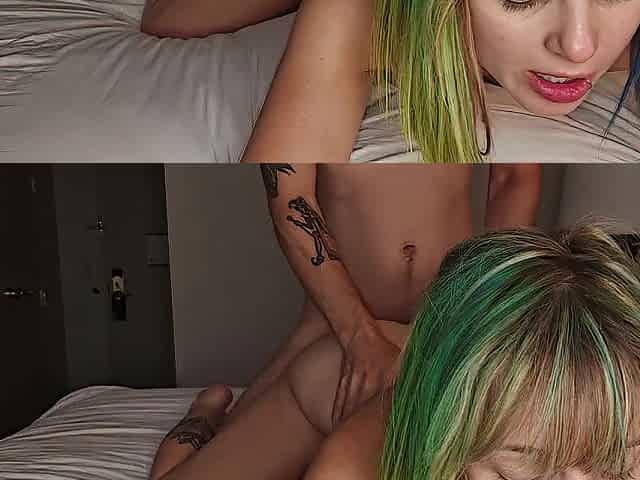 Drilled from behind in the hotel room